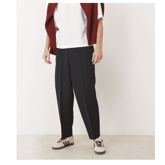 Other - Men's Black Balloon Tapered Dress Slack Single Pleats Size 32x32 ASOS Design NWT